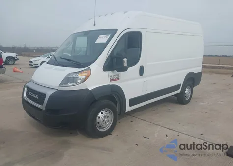 2021 Ram Promaster 1500 High Roof 136 Wb z USA, uszkodzony, nr VIN 3C6LRVBG5ME574558